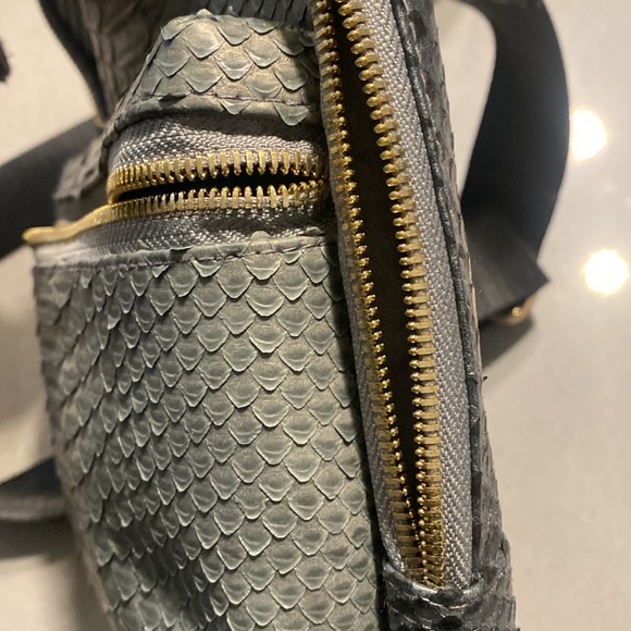 Custom Made Blue-Gray Python Crossbody - Picture 5 of 6